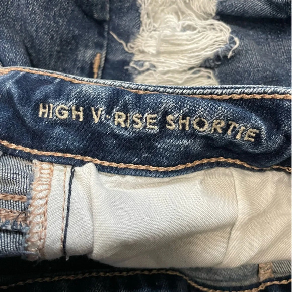 American Eagle Next Level Stretch Peak Thru Pocket Jean Shorts Women’s  2 - Picture 5 of 9